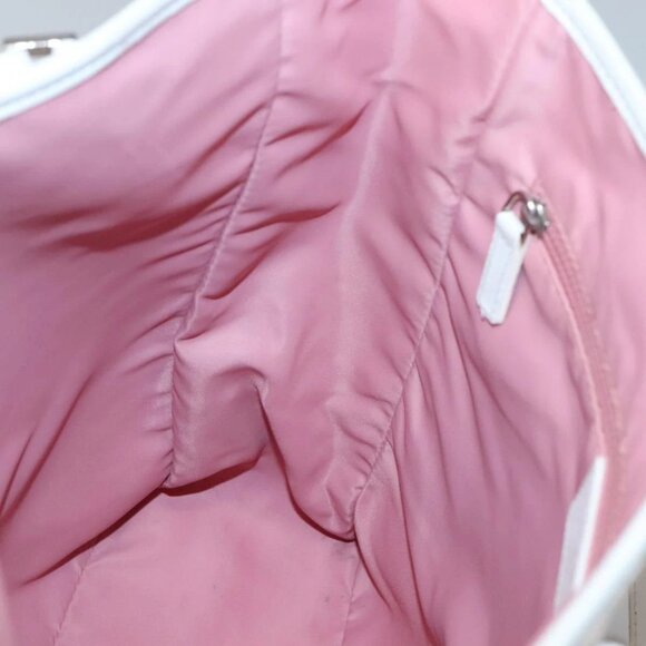 Christian Dior Trotter Canvas Tote Bag Pink Silver Auth - Picture 12 of 16